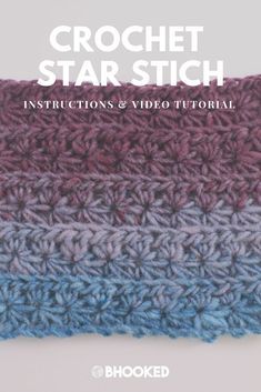 Star Crochet Stitch, Crochet Star Stitch, Star Crochet, Crochet Star, Crochet Stitches Free, Crochet Tips, Crochet Stars, Crochet Stitches For Beginners, Easy Knitting Patterns