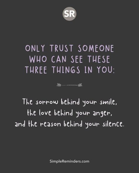 Behind The Smile Quotes, Simple Reminders Quotes, Her Smile Quotes, Your Silence, Silence Quotes, Healing Words, Different Quotes, Badass Quotes, Real Life Quotes