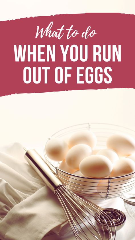 Don't panic when you run out of eggs! Discover creative and easy solutions for when you need an egg substitute in your recipes. Whether you're in the mood for baking or cooking, these clever alternatives will save the day. What Can I Use Instead Of Eggs, What To Use Instead Of Eggs, Egg Equivalent, Substitute For Eggs, Egg Substitute In Baking Muffins, Egg Substitute, Substitutes For Eggs, Egg Substitute For Breading Chicken, What To Substitute For Eggs