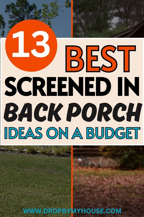 Want to find the best screened in back porch ideas on a budget? These are the best cheap screened in back porch ideas to ensure you get what you are looking for. Decorating A Screened In Back Porch, Screen Porch Decorating Ideas Cozy, Interior Screened In Porch Ideas, Close In Back Porch Ideas, Small Screen In Porch Ideas, Added On Back Porch, Screen Porch Alternative, Screen Panels For Porch, Cheap Screened In Porch Ideas