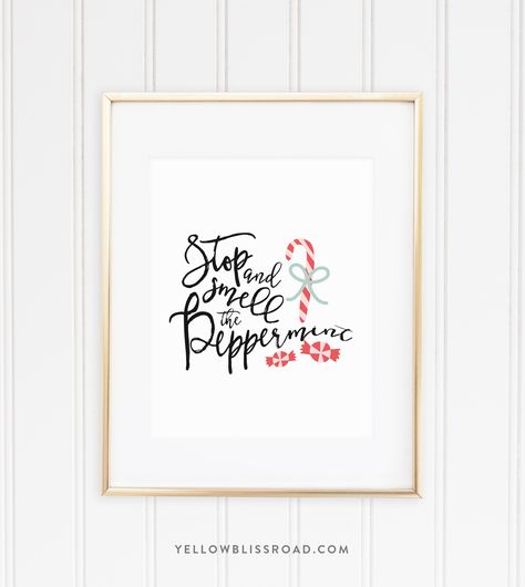 If you're looking for a unique Christmas Printable to add to your holiday decor, how about this one...especially if you're a fan of peppermint! I had a totally different idea of what to share with you in this post. I had an idea in my head as I started writing the post, and the words, 'stop and smell the peppermint' kind of flew from my fingers as I was typing. In case you haven't heard it before 'Stop and smell the roses' is a common phrase used to encourage taki... Free Christmas Printable, Holiday Printables, Free Christmas Printables, Christmas Printable, Diy Crafts To Do, Print Out, Christmas Love, In My Head, Christmas Activities