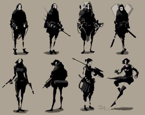 ArtStation - Thumbnails, Litos Lopez Cyberpunk Silhouette, Silhouette Sketch, Character Design Sketches, Arte Cyberpunk, Cyberpunk Character, Chara Design, Concept Art Character, Medieval Clothing, Cyberpunk Art