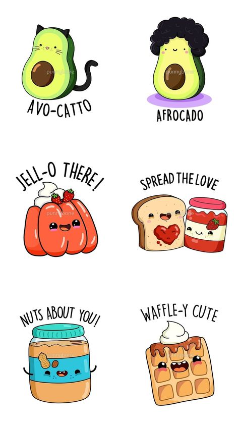 Dinner Ideas With Stuff At Home, Warm Scarves, Cute Puns, Cute Food Drawings, Cute Jokes, Funny Illustration, Funny Drawings, Funny Doodles, Cute Doodle Art