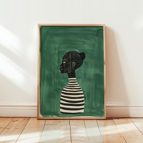 Green art print