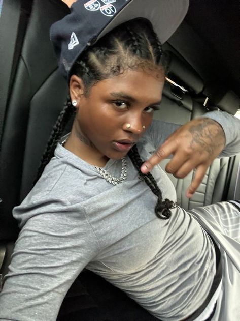 Stud With Braids, Studs Braids, Stud Braid Hairstyles, Studs With Braids, Stud Hairstyles Female Black, Stud Hairstyles, Stems And Studs, Studs With Dreads, Stem Outfits