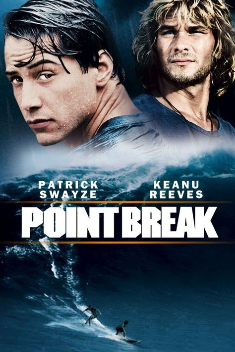 Point Break (1991) Point Break Movie, Point Break 1991, Johnny Utah, Keanu Charles Reeves, Point Break, Patrick Swayze, English Movies, We Movie, Skin Secrets