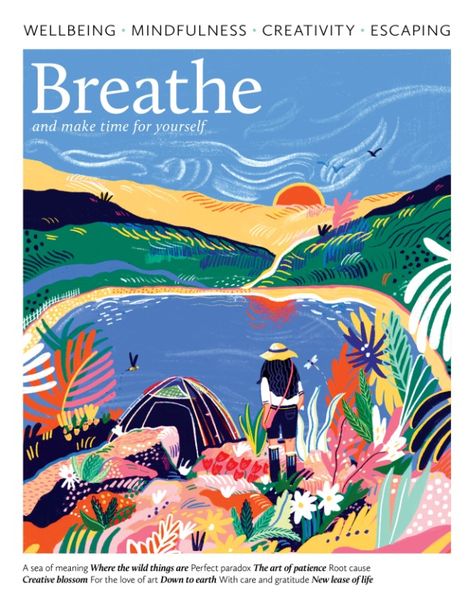 Breathe Magazine, Magazine Illustration, Ways To Relax, Editorial Illustration, Make Time, Cute Illustration, Craft Activities, New Yorker, Image Illustration