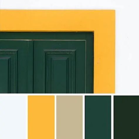 Website Color Palette, Office Interior Design Modern, Color Design Inspiration, Wall Texture Design, Color Palette Yellow, Bedroom Orange, Interior Design Guide, Green Palette, Yellow Interior