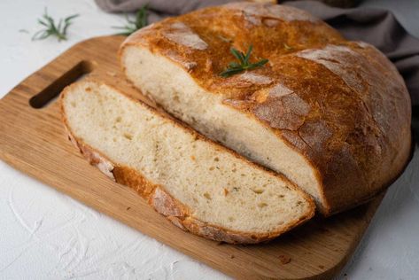 Instant Pot Rosemary Bread No Knead Crusty Bread, Poverty Meals, Poverty Meal, Homemade Baked Bread, Rosemary Bread, Knead Bread Recipe, Buttered Noodles, No Knead Bread, No Knead