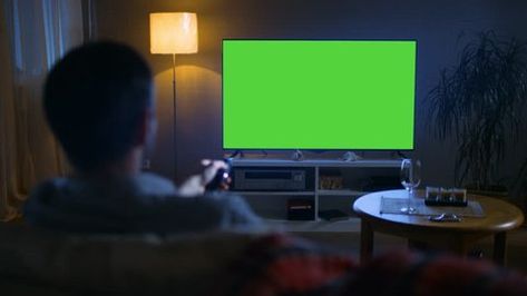 Evening Back View Middle Aged Man Stock Footage Video (100% Royalty-free) 23884084 | Shutterstock Tv In Middle Of Room, Tv Room Interior Design, Chroma Screen, Whale Video, Free Green Screen Backgrounds, Green Screen Photo, Green Screen Footage, Free Green Screen, Design Tv