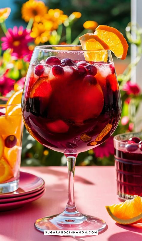 Warm up your gatherings with the perfect seasonal cocktail—Winter Cranberry Sangria. This cozy twist on the classic sangria blends the tartness of fresh Classic Sangria, Fall Cocktails Easy, Winter Sangria Recipes, Thanksgiving Sangria, Cranberry Sangria, Cocktail Cupcakes, Winter Sangria, Banana Chocolate Chip Cookies, Salted Caramel Cookies