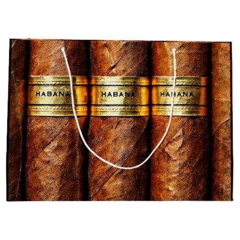 Cigars Photography, Havana Cigars, Abercrombie Men, Cuban Cigars, Red Wing Boots, Good Cigars, Personalized Gift Bags, Cigars And Whiskey, Large Gift Bags