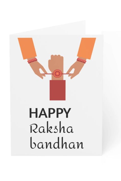 Wish your brother a happy rakshabandhan and rakhi with a personal message in a cute card! Rakhi Cards, Happy Rakshabandhan, Cute Card, Cute Cards, Personal Message, Greeting Cards