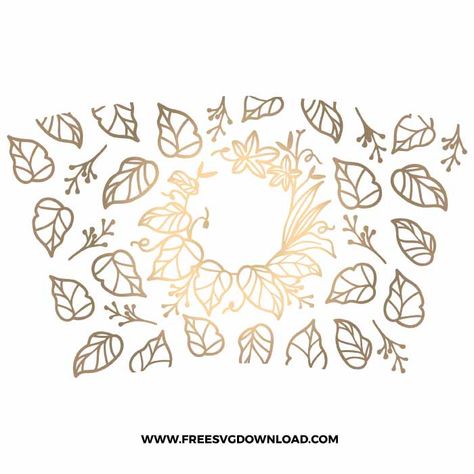 Wrap Svg Free, Leaf Doodles, Grinch Halloween, Starbucks Wrap Svg, Fall Starbucks, Cooking Decor, Starbucks Wrap, Leaves Doodle, Teachers Thanksgiving