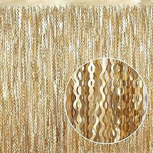 Door Streamers, Foil Fringe Backdrop, Curtains Backdrop, 1920s Themed Party, 21st Birthday Sign, Prom Gold, Market Vendor, Birthday Photo Booth, Gold Bachelorette