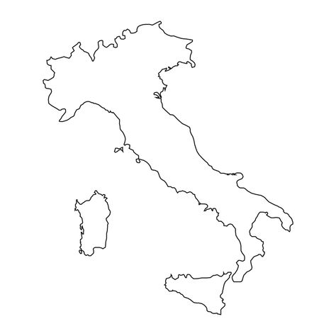 Italy Line Drawing, Italy Line Art, Outline Of Italy, Italy Graphic Design, Map Of Tuscany Italy, Italy Outline, Italy Drawing, Grpahic Design, Italian Icons