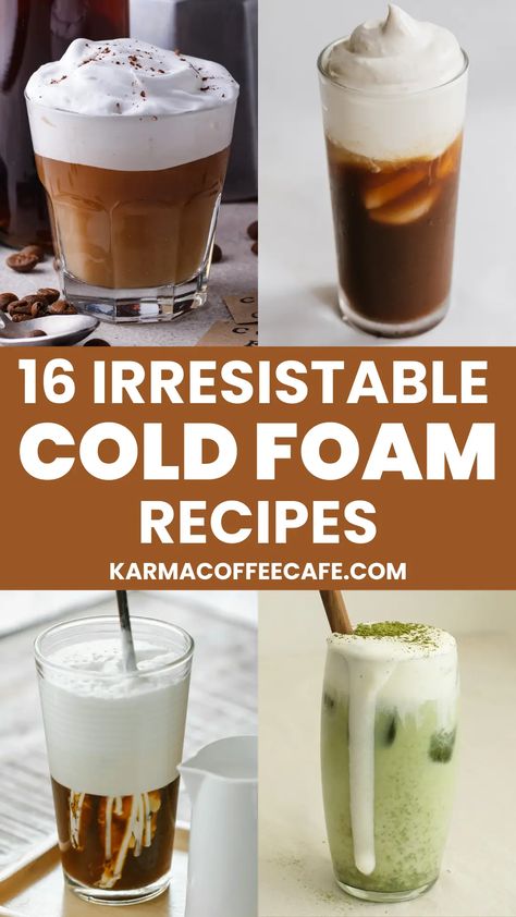 16 Irresistible Cold Foam Recipes to Elevate Your Coffee Game Protein Cold Foam, Coffee Foam Recipe, Diy Cold Foam, Iced Coffee Easy, Cold Foam Recipe, Toffee Nut, Coffee Creamers, Cereal Milk, Cold Foam