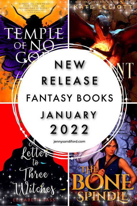 White circle in center with text reading New Release Fantasy Books January 2022. Background is four fantasy book covers in reds, oranges, and blues Best Fantasy Books, Fantasy Reads, Fantasy Books To Read, New Fantasy, Book Blogger, Fantasy Novels, Reading Ideas, Latest Books, New Release