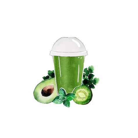 Smoothie Illustration Art, Smoothie Illustration, Juice Illustration, Illustration Practice, Smoothie Green, Drink Logo, Gift Voucher Design, Candy Logo, Voucher Design