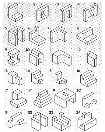 Isometric Grid Printable Template Isometric Printable Grid | Etsy Taiwan Isometric Drawing Examples, Orthographic Projection Drawing, Isometric Sketch, Isometric Drawing Exercises, Isometric Shapes, Isometric Drawings, Isometric Paper, Drawing Worksheet, Orthographic Projection