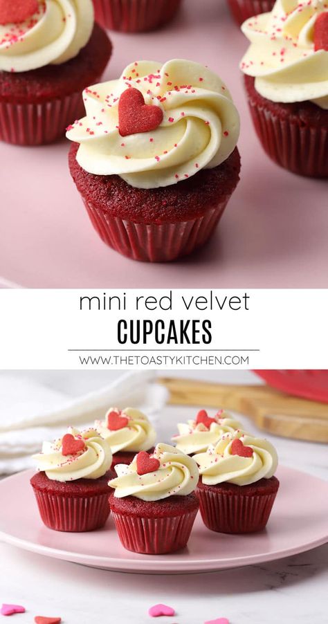 Mini Cupcake Decorating Ideas, Red Velvet Cupcakes Decoration, Mini Cupcakes Decorating, Mini Cupcakes Ideas, Red Velvet Icing, Mini Cupcake Recipe, Bussines Packaging, Mini Red Velvet Cupcakes, Mini Cupcake Recipes