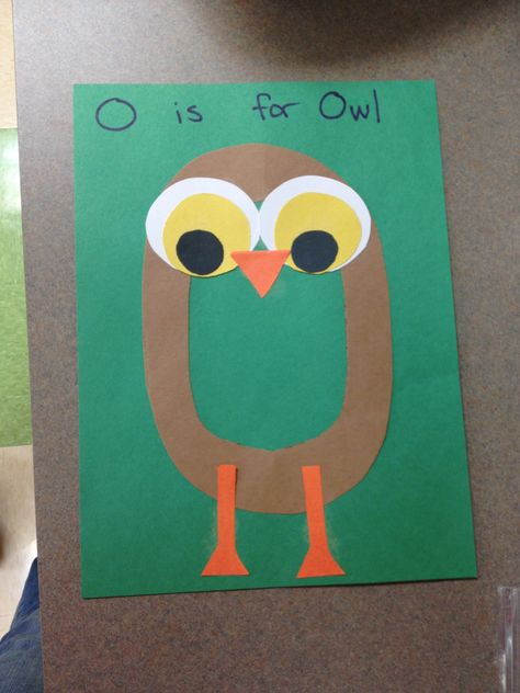 Owl Toddler Craft, O Is For Owl Preschool, O For Owl Craft, Letter O Crafts For Preschoolers Owl, O Is For Owl Craft, O For Owl, Preschool Owl Activities, O Is For Owl, Owl Preschool Activities