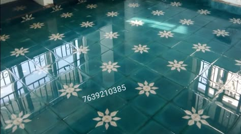 Athangudi tiles Indian Tiles Floor, Athangudi Tiles Flooring Ideas, Athangudi Tiles Interiors, Athangudi Tiles Flooring, Chettinad Architecture, Manduva House, Home Tiles Design, Athangudi Tiles, Outdoor Tile Patio