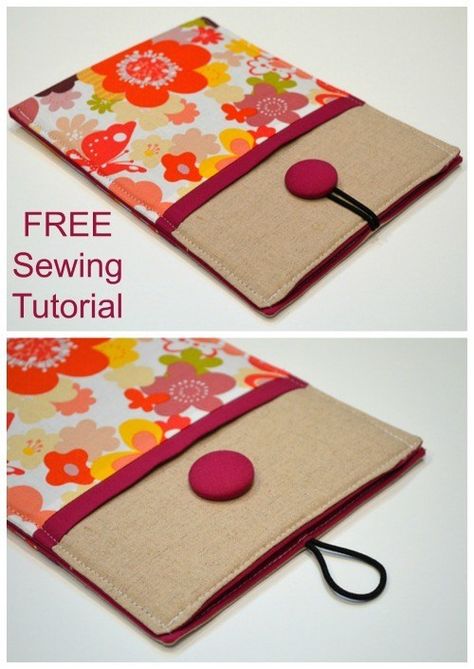 #FreeSewingPattern #FreeTabletSleevePattern #FreeEReaderPattern #EasySewingPattern #QuickSewingPattern #SimpleSewingPattern Tablet Case Diy Free Pattern, Ipad Covers Diy Free Pattern, Kindle Case Diy Free Pattern, Diy Ipad Cover, Ipad Sleeve Diy, Kindle Case Pattern, Tablet Cases Diy, Tablet Case Pattern, Ipad Case Pattern