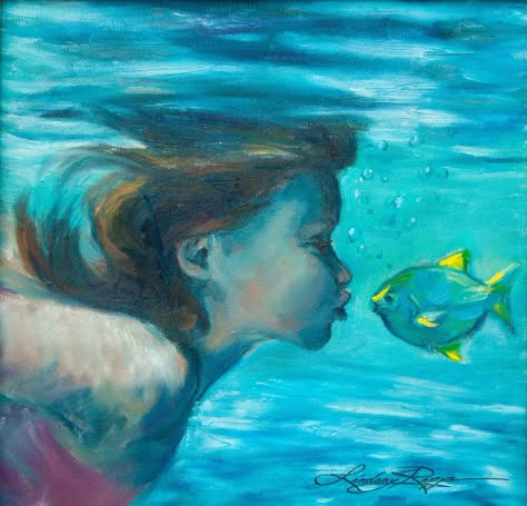 Lindsay Rapp, Fish Lips, Art Underwater, Figurative Artwork, Inspiration Painting, Arte Inspo, Sea Art, Ap Art, Art Inspiration Painting