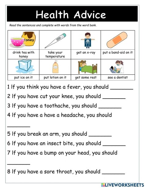 Health Vocabulary Worksheets, Health Worksheets For Middle School, Hygiene Lessons, Teaching Vowels, Health Worksheets, English Teaching Resources, Social Studies Worksheets, Learning English For Kids, Kids English