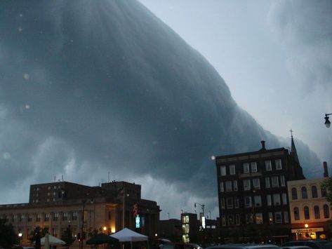 Sometimes before a storm arrives, or even out of the blue, a rare 'roll cloud' inspires awe as it floats overhead. Kinds Of Clouds, Cumulonimbus Cloud, Astronomy Pictures, Wild Weather, Cold Front, Storm Clouds, Natural Phenomena, Science And Nature, Mother Nature