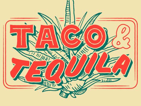 Tequila Logo, Mexican Graphic Design, Mexican Restaurant Design, Abi Motto, Inspiration Typographie, Mexico Design, Etiquette Vintage, Futuristic Fonts, Type Inspiration