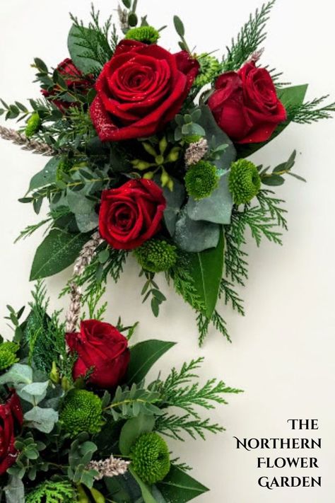 These tribute posies are very popular at The Northern Flower Garden. They are arranged in oasis and come in a plastic saucer which fits easily into a standard resevoir as part of the headstone. Drop us a message if you are in the Newcastle/Sunderland area of the UK and this is something you are considering this Christmas time. #tributeflowers #sympathyflowers #flowersfor the grave #christmasflowers Flower Garden Wedding, Sympathy Flowers, Christmas Flowers, Sunderland, Wedding Service, Christmas Floral, Tips And Advice, Wedding Florist, Newcastle