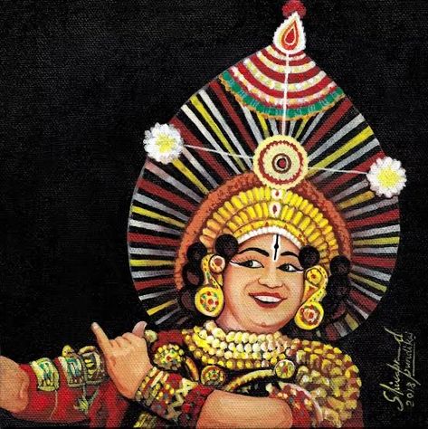 Yakshagana Painting, Hotel Painting, Ballerina Art Paintings, Doddle Art, Indian Designers, Acrylic Painting Inspiration, Modern Art Canvas Painting, Kerala Mural Painting, Big Rangoli Designs