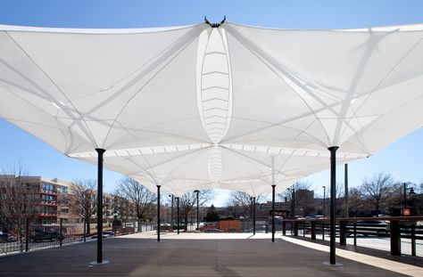 Grimshaw Architects, Structures Architecture, Hotel Canopy, Membrane Structure, Canopy Architecture, Membrane Roof, Architectural Materials, Canopy Bedroom, Backyard Canopy