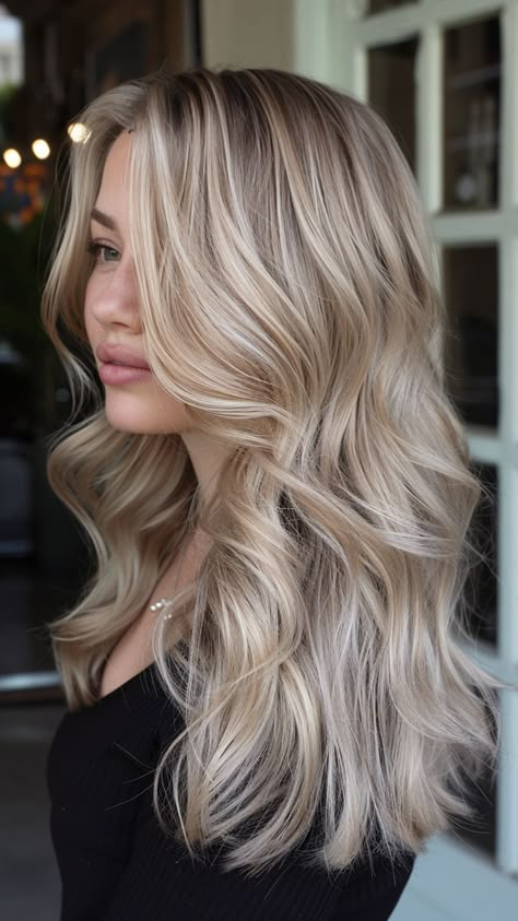 Ash Blonde Hair Inspiration, Cool Tone Blonde Hair Color, Blonde Toned Hair, 2024 Blonde Hair, Blond Ash Hair, Blonde Hair 2024 Trends, Cool Tone Blonde Hair, Blonde Ash Hair, Blonde With Dimension