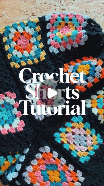 Cicely Rae Jackson on Instagram: "Finally got round to making a tutorial for these granny square crochet shorts!  #crochetshorts #grannysquareshorts #crochetersgonnacrochet #crochetershavemorefun #crochetersofinstagram #crochetbeginner" Crochet Granny Square Shorts Free Pattern, Granny Square Shorts Pattern Free, Crochet Granny Square Shorts Pattern, Crochet Shorts Tutorial, Granny Square Shorts Pattern, Crochet Shorts Granny Square, Granny Square Crochet Shorts, Crochet Granny Square Shorts, Granny Square Shorts