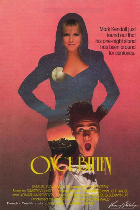 Once Bitten (1985) British movie poster Once Bitten, 80’s Aesthetic, British Movies, Movie Studios, Information Poster, Download Poster, Original Movie Posters, Jim Carrey, Buy Posters