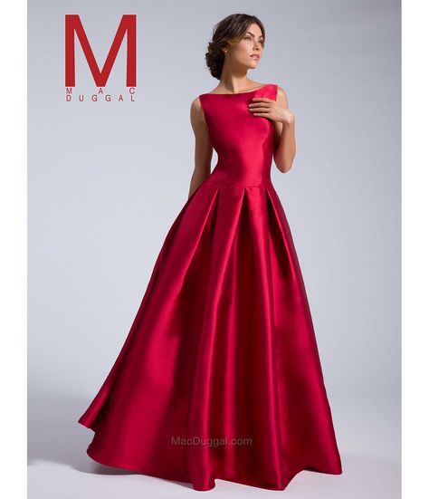 Boat Neck Evening Gown, Boat Neck Formal Dress, Floor-length Satin Ball Gown For Gala, Boat Neck Prom Dress, Red A-line Ball Gown For Formal Occasions, Red A-line Evening Ball Gown, Elegant Red Floor-length Ball Gown, Boat Neck Gown, Red Satin Floor-length Gown