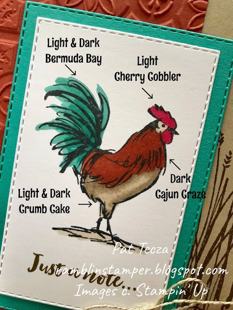 Chicken Cards, Home To Roost, Stamped Christmas Cards, Farm Quilt, Masculine Birthday Cards, Hello Cards, Bird Cards, Su Cards, Stamping Up Cards