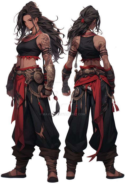 Anime Boxer Female, Korean Warrior Art, Female Monk Character Design, Muscular Anime Female, Strong Anime Woman, Monk Sketch, Female Monk, Pathfinder Rpg Characters, Warrior Monk