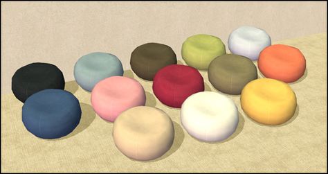 Mod The Sims - Novelty Collection Part I- Bean Bag Chairs Sims 4 Bean Bag, Decorate A House, Sims 4 Beds, The Sims 4 Skin, Teal Accent Chair, Inflatable Chair, Bean Bag Chairs, Sims 4 Cc Folder, Bag Chairs