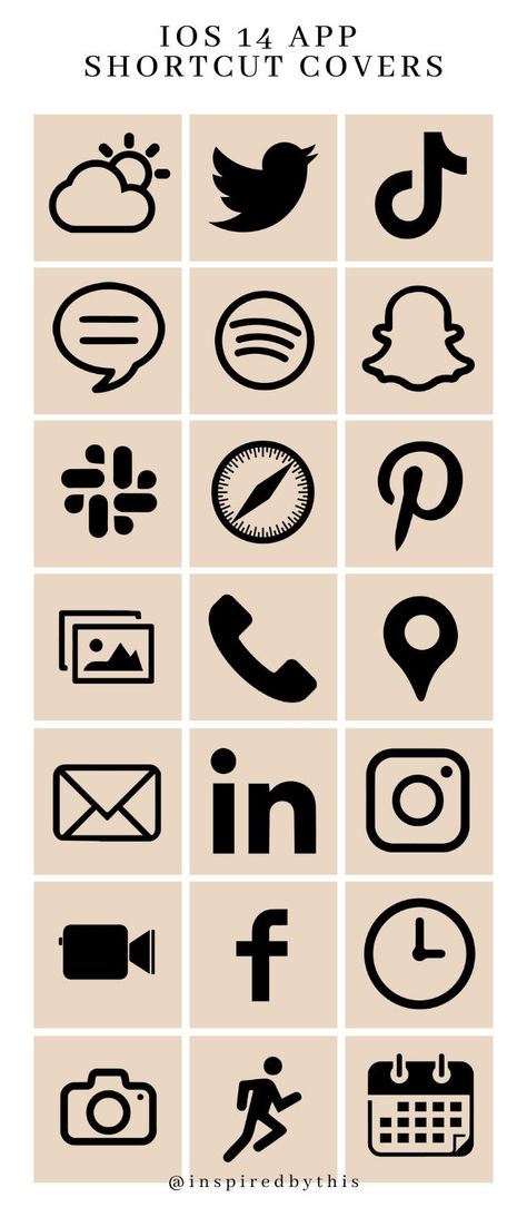 Shortcut App Covers Aesthetic, Organize Home Screen, Shortcut App Covers, Ios Shortcuts, Cute Phone Ideas, Free App Icons, Phone Update, Rich Menu, Apps Logo