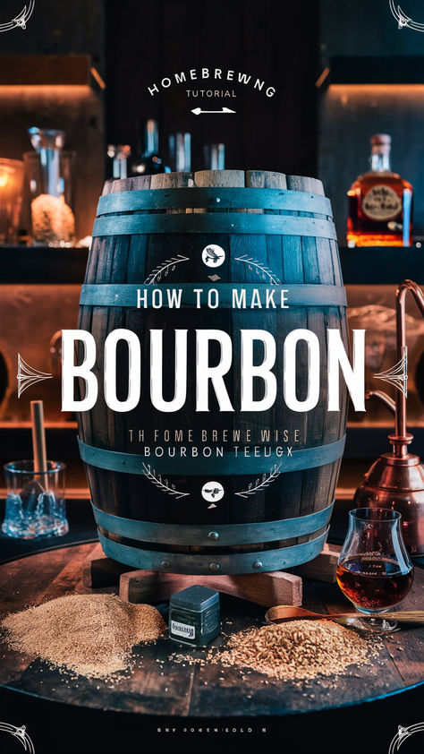 How to Make Bourbon: Home Distiller’s Guide to a Classic! [Beginner’s Blueprint]  Imagine the satisfaction of sipping a glass of your very own homemade bourbon, crafted to perfection with your personal touch and a unique flavor profile.  The art of how to make bourbon at home is not only a rewarding endeavor, but also a gateway to understanding the intricate process that goes into creating this iconic American spirit. Beginner Bartender, Make Your Own Whiskey, Bourbon Whiskey Brands, How To Make Bourbon, Making Alcohol, Moonshine Still Plans, Bourbon Distillery, Homemade Bourbon, Home Distilling