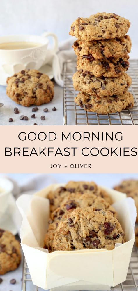 Waking up with an easy grab and go breakfast is going to make busy mornings more peaceful.  Good Morning Breakfast Cookies are the perfect protein packed, gluten free, low sugar breakfast cookie that will satisfy your morning hunger. #breakfast #glutenfree #cookie #mealprep Low Carb Grab And Go Breakfast, Easy Breakfast Treats For Work, Grain Free Breakfast Cookies, High Protein Breakfast Cookies Low Carb, Protein Breakfast Cookies Low Carb, Crunchy Breakfast Cookies, Best Breakfast Cookies, Protein Breakfast Cookies Healthy, Grab Go Breakfast