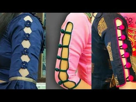 Sleeve design Arms Designs For Suits, Suit Sleeves Design Latest, Suit Sleeves Design, Sleeves Design For Kurtis, Suit Sleeves, Kurti Sleeves, Full Sleeves Design, Hand Dress, Churidar Neck Designs