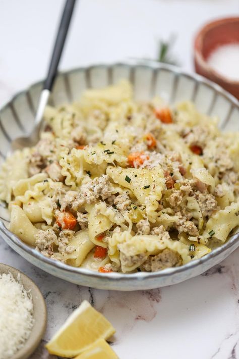 Creamy White Bolognese Sauce For Pasta - Well Seasoned Studio White Bolognese, Chicken Bolognese, Campanelle Pasta, Pasta Gnocchi, Italian Rainbow Cookies, Sauce For Pasta, Pancetta Pasta, Sausage Lasagna, Creamy Polenta