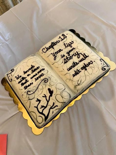 Edgar Allen Poe Birthday, Edgar Allen Poe Cake, Open Book Cakes, Book Cake, Allen Poe, Edgar Allen Poe, Edgar Allan Poe, Open Book, Birthday Cakes