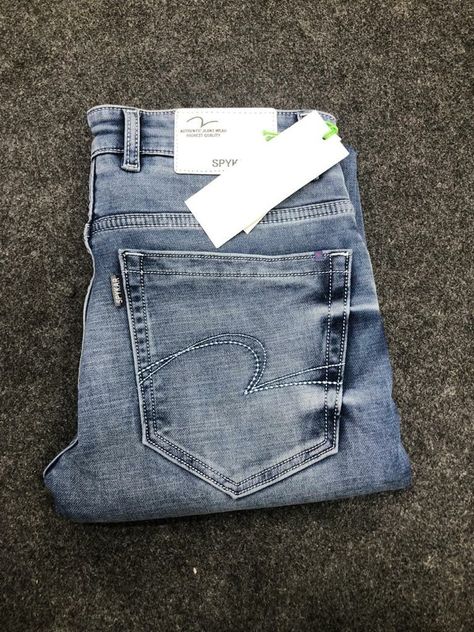 Spykar Jeans, Denim Jeans Menswear, Kids Jeans Boys, Mens Jeans Pockets, Denim Jeans Ideas, Men Pants Pattern, Jean Pocket Designs, Cool Shirts For Men, Jeans Pocket