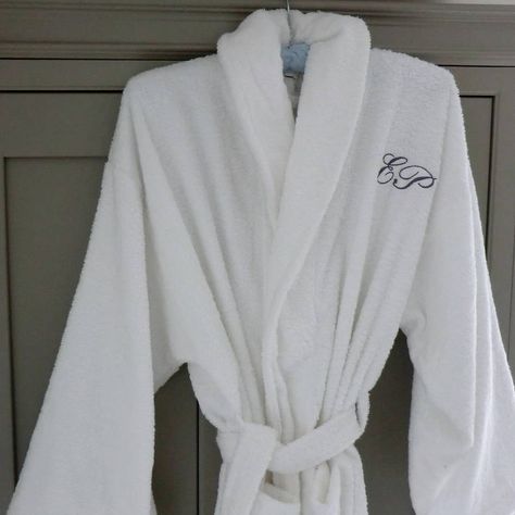 One for me, one for my husband :) Personalized Bathrobe, Monogram Robes, Embroidery Machine Ideas, Career In Fashion, Gifts For Myself, Embroidery Business, Manifesting Love, Bathroom Necessities, Dream List